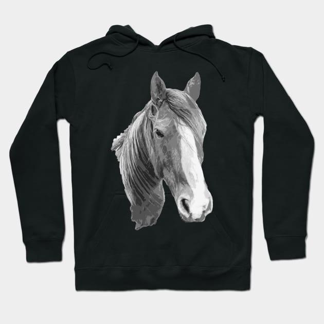 horse Hoodie by rickylabellevie